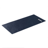 Navy Blue Bonded Leather No Core Rollable Desk Mat, 36 x 17
